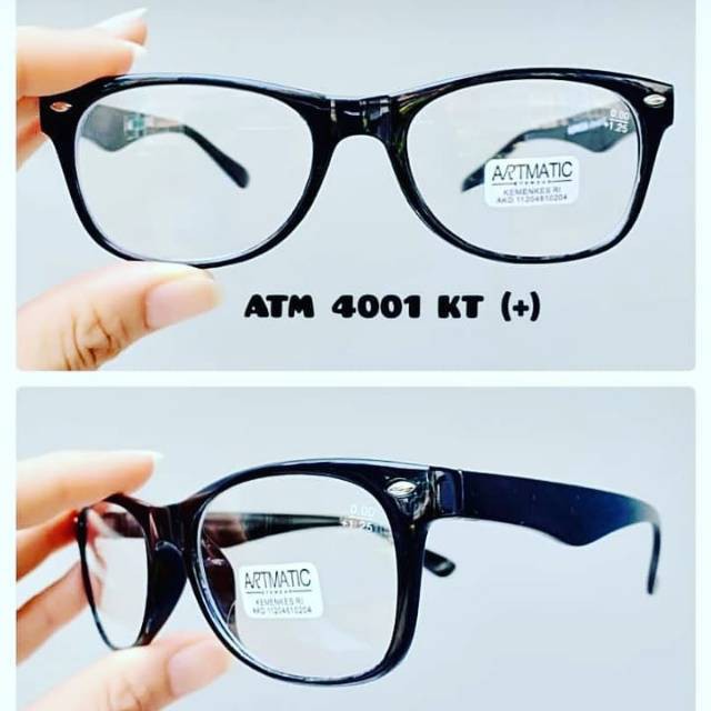 Kacamata Baca Plus Oval lensa putih ATM 400 + 100 /+ 400