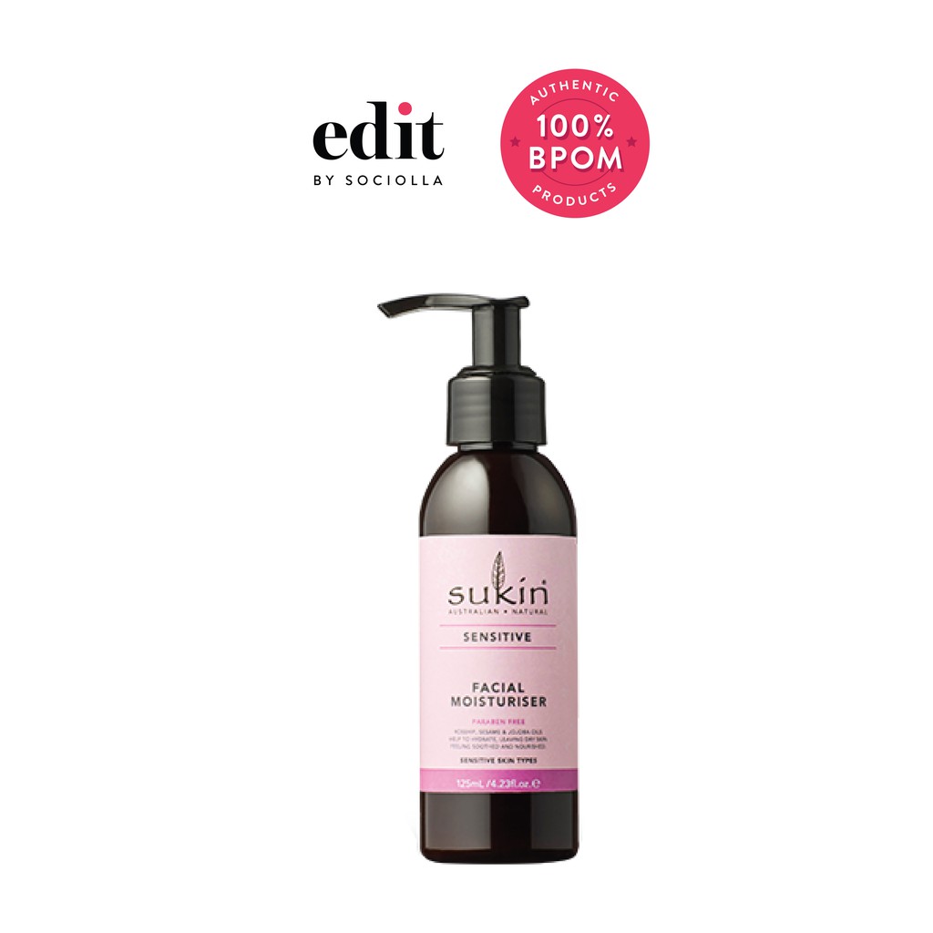 

Sukin Sensitive Facial Moisturiser - size: 125 ml - Edit by Sociolla