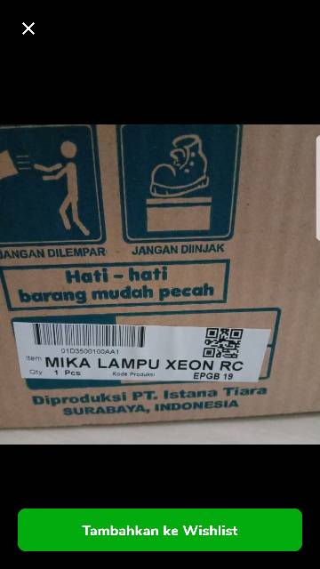 mika lampu depan Xeon RC