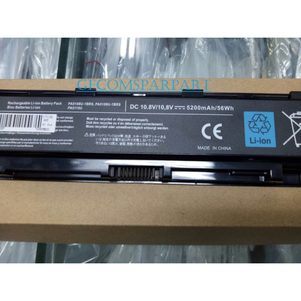 Baterai Toshiba PA5109-1BRS for Satellite C40 Series C40-A C40D C40D-A C40t C40t-A - OEM