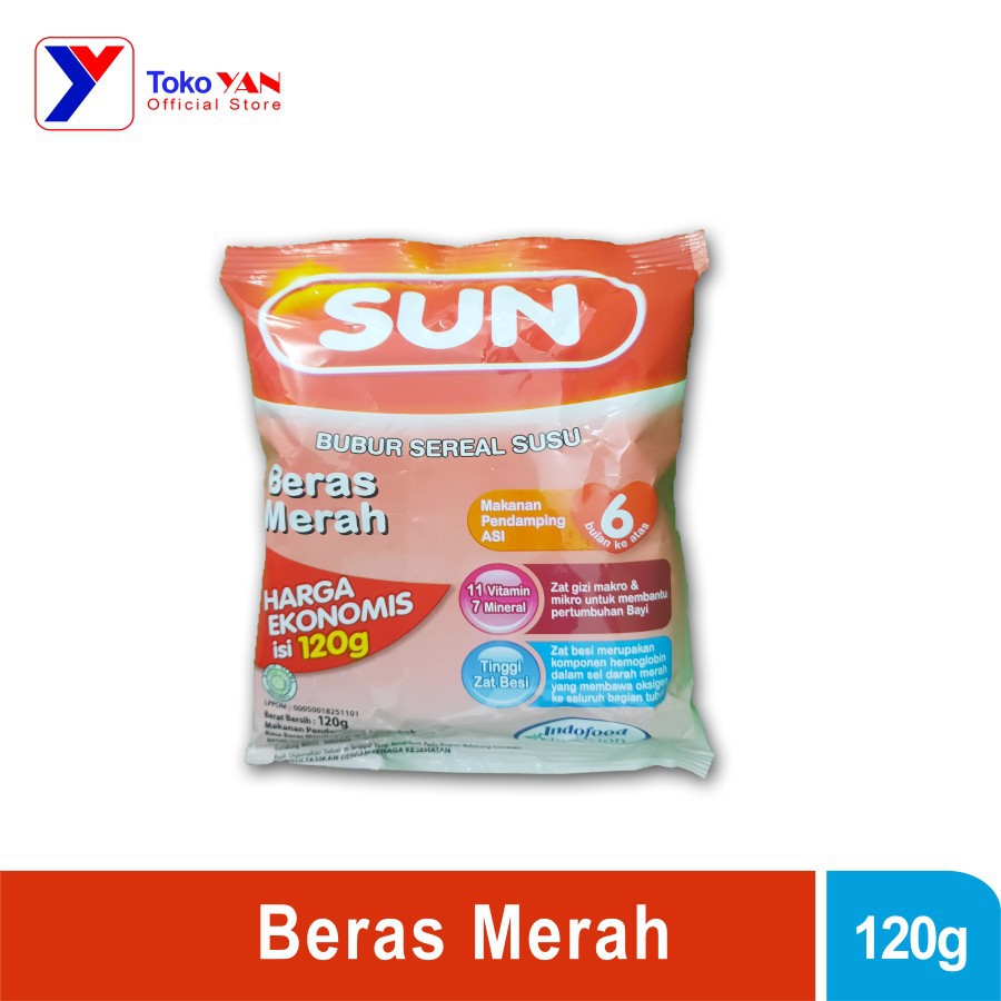 

Sun Bubur Sereal Susu Beras Merah 120gr