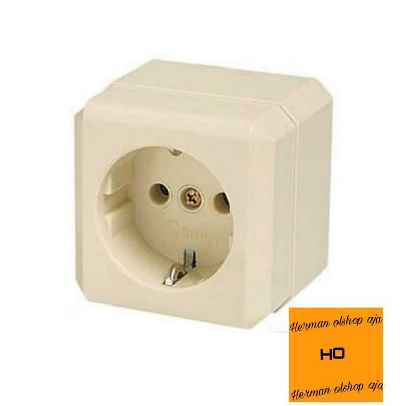 stop kontak ob/ stop kontak tanam/ colokan listrik tempel/stop kontak broco new gee