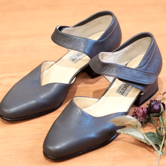 Grey Mary Jane Shoes