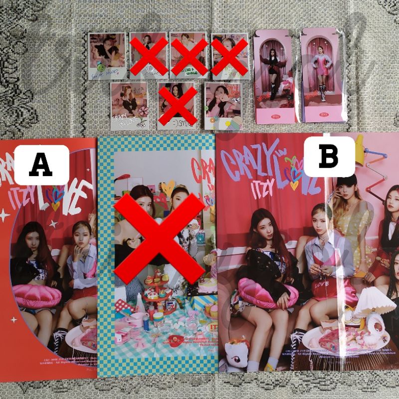 [PO Benefit] Polaroid Poster Postcard Special Card Set Standee OOTD Standing Card Yeji Lia Ryujin Ch
