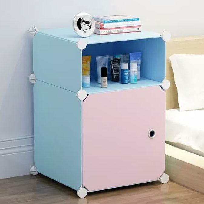 Cabinet Magic Meja Samping Tempat Tidur Meja Lampu Tidur Buku Ada Laci Diskon