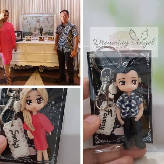 (PRE ORDER/CUSTOM) Gantungan Kunci Clay/ Clay Keychain