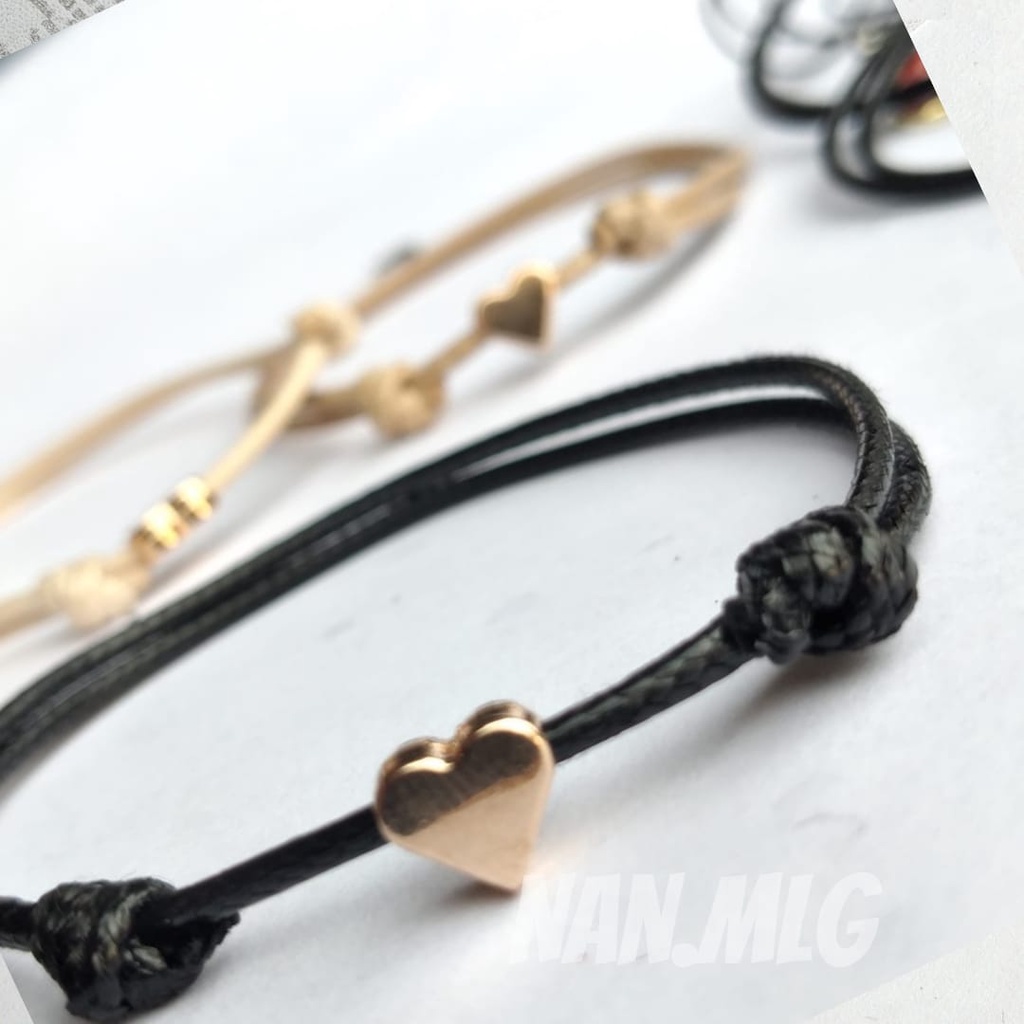 Gelang Tali Love Gold