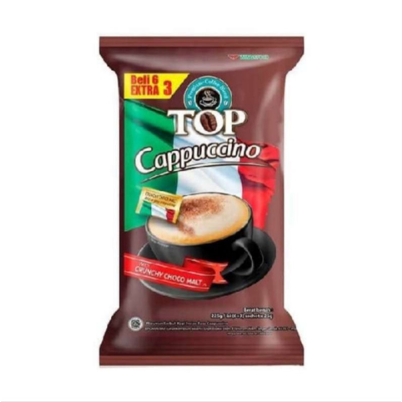 

kopi top cappucino 225 g isi (6+3)