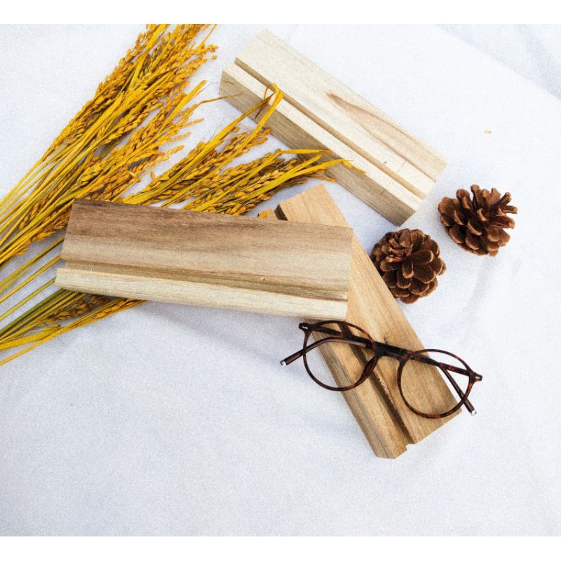 WOOD STAND KAYU penyanggah cermin