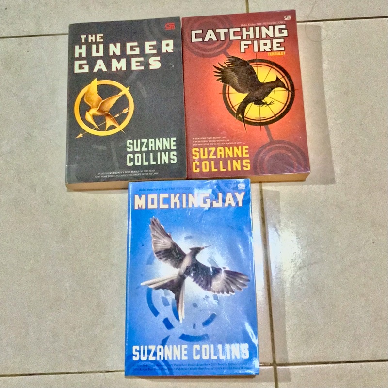 [ENGLISH] BUKU NOVEL HUNGER GAMES 4 SERIES CATCHING FIRE, MOCKINGJAY, BALLAD SONGBIRD - SUZANNE COLLINS [ORIGINAL]