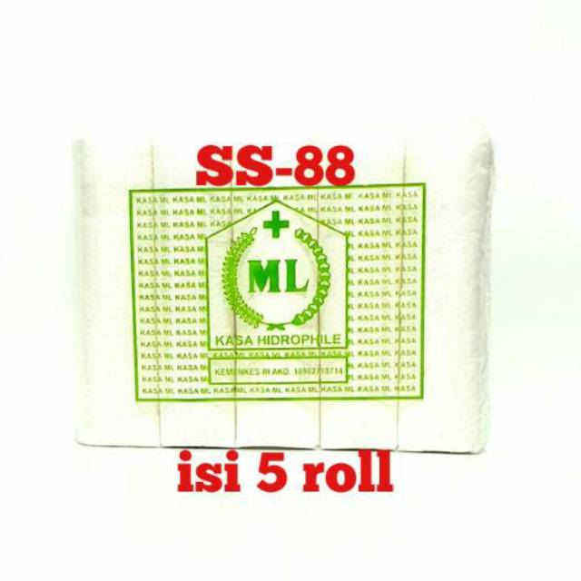 KAIN KASA HIDROPHILE ~ PACK ISI 5 ROLL KASA