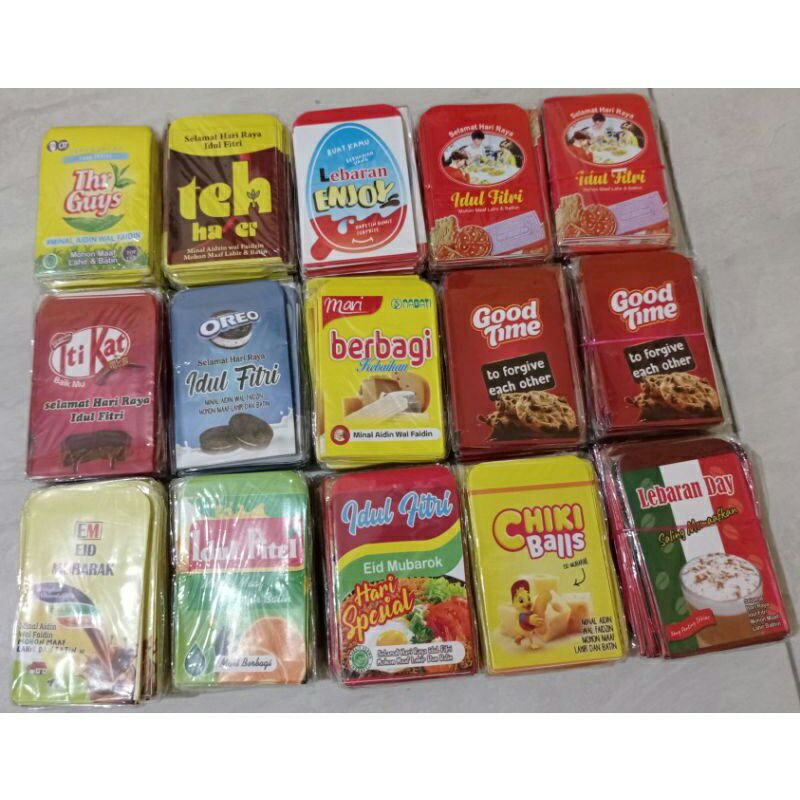 

Amplop Lebaran Mini Snack Unik Lucu isi 10