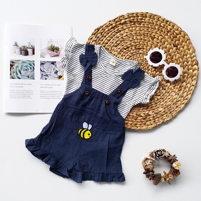 HappyOliver ANSOP HEALTHY BEE 1902 EBV Baju Anak Laki Laki Perempuan Import Model Jumpsuit Overal