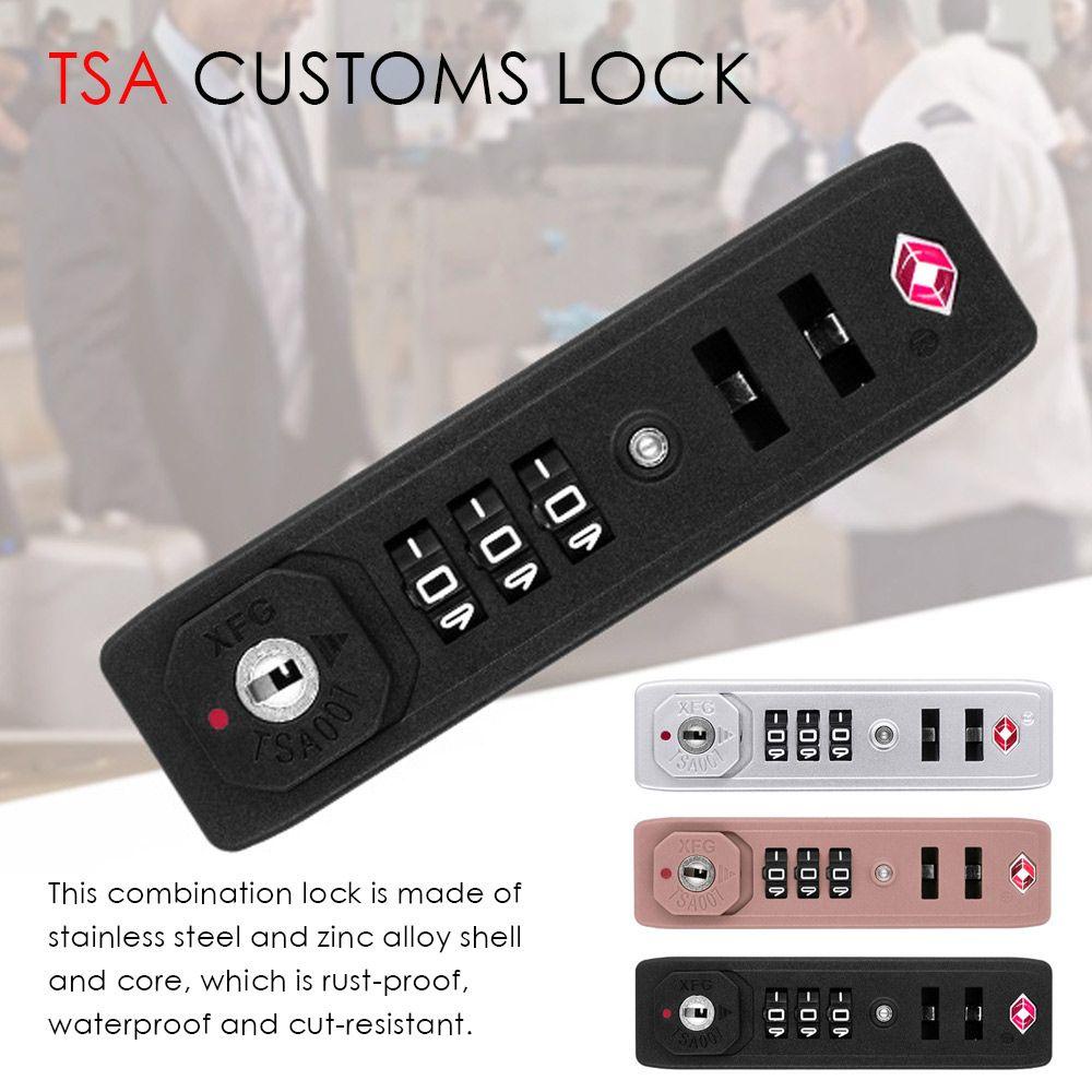 Pineapple TSA Customs Lock Hardware Koper Tahan Cuaca Anti Maling Aman Code Lock