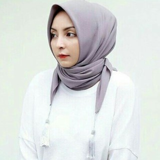 hijab jilbab  segi empat laser Shopee Indonesia