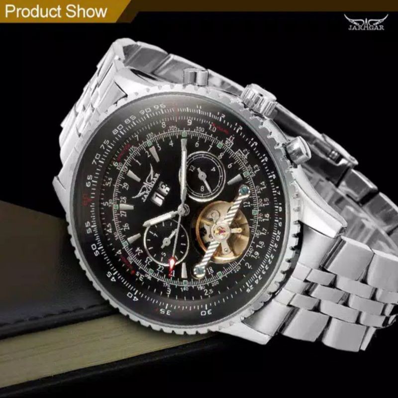 ORIGINAL Jam Tangan Pria / Cowok Jaragar Mechanical Automatic Man Watch