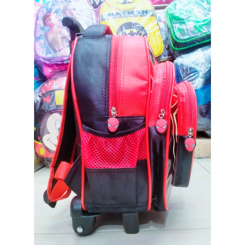 TROLLEY Dorong TAS Anak Sekolah Perempuan TK / PAUD Karakter KARTUN KUCING PITA FANTA Coin Kain Sponge Anti Air ( Coin Fanta 12&quot; )