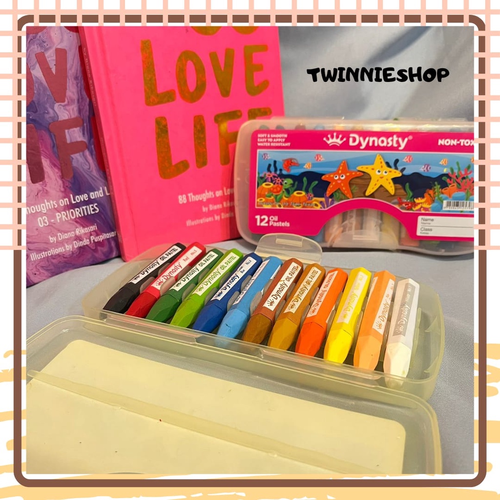 Crayon Dinasty Krayon pastel oil mewarnai perlengkapan sekolah perlengkapan menggambar murah banyak 