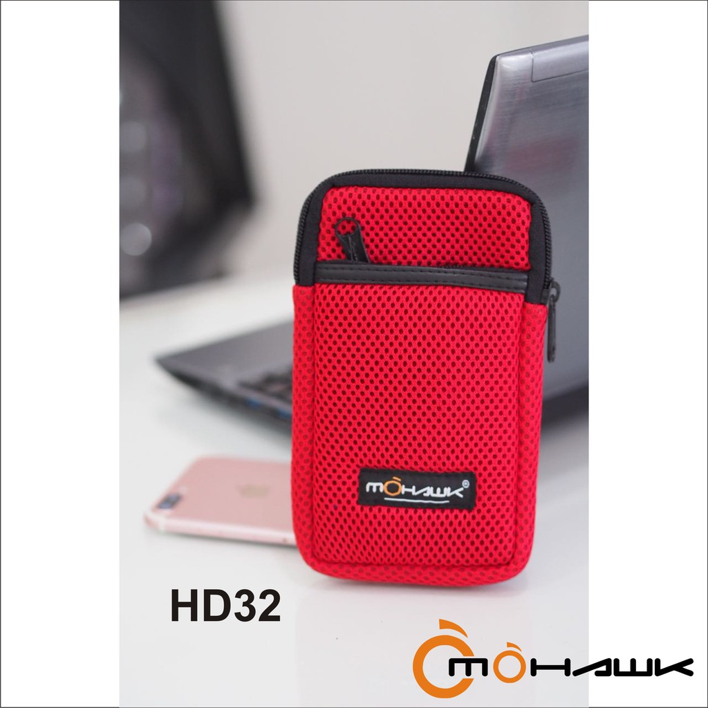 Dompet Pouch kamera digital/mirrorless/Harddisk/kunci/koin MOHAWK Code HD32