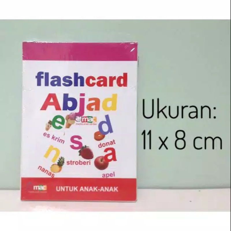 peditoys Mainan Anak Kartu Kertas FLASH CARD HURUF ABJAD