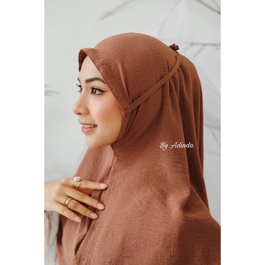 𝐁𝐘 𝐀𝐃𝐈𝐍𝐃𝐀 BERGO MARYAM KHIMAR AIRFLOW CRINKLE TALI HIJAB INSTANT KERUDUNG SIMPEL JILBAB cringkle