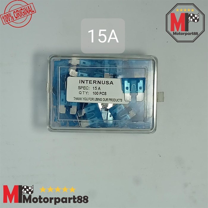 SEKRING SKRING SIKRING FUSE PIUS TANCAP BESAR 15A HARGA UNTUK 100PCS