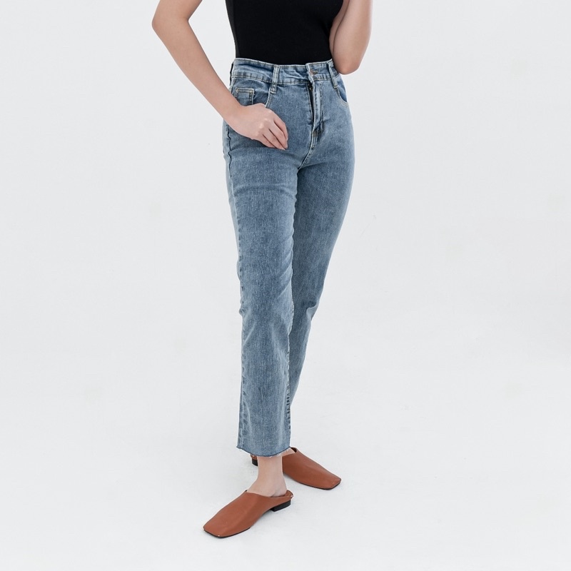 VIERLIN - Jeans 2597 - HIGHWAIST STRAIGHT CUT