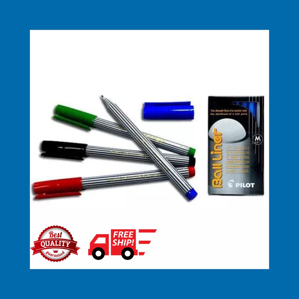 

Ballpoint/Pena Pilot Balliner 0,8 Hitam Biru Hijau