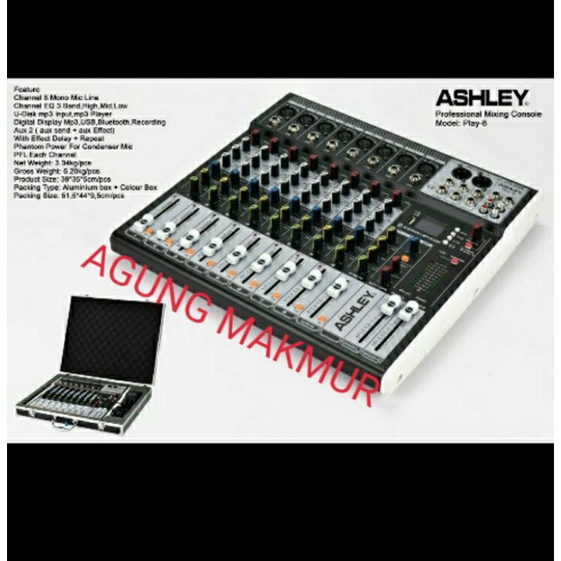 MIXER ASHLEY PLAY 8 ORIGINAL 8 CHANNEL