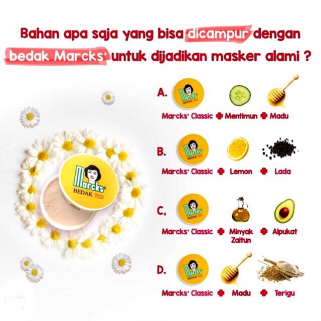 ✿ELYSABETHME✿ Bedak alami tabur BULAT marcks by kimia farma loose powder hasil natural anti wajah berminyak serap