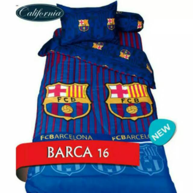 Sprei california barca 16 uk 120 x 200 single