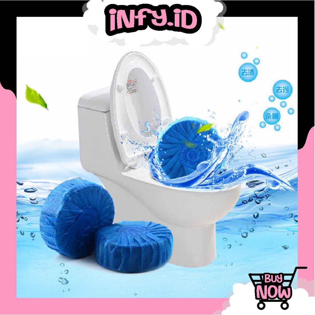 INFY - Penyegar Toilet Kloset Pembersih Kloset Tablet Biru Penghilang Bau Toilet Anti Kuman R740