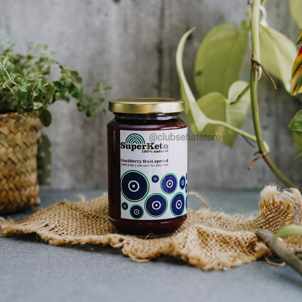 

Super Keto - Jam Blackberry (Selai Buah Blackberry) 310gr