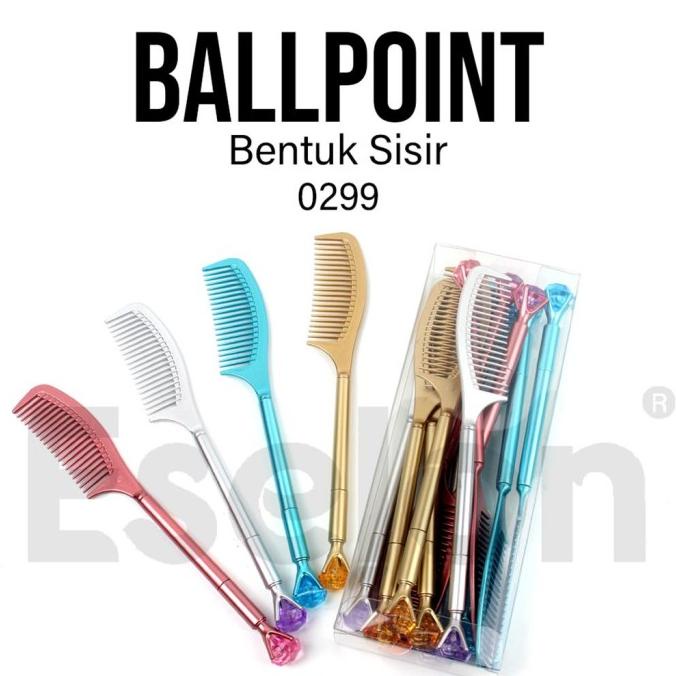 

/////] 12pcs Pulpen Gel Sisir 0299 / 1pack Pulpen Gel Fancy