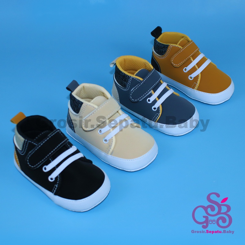 prewalker sepatu bayi laki laki perempuan umur 2 - 14 bulan model BASKET CASE