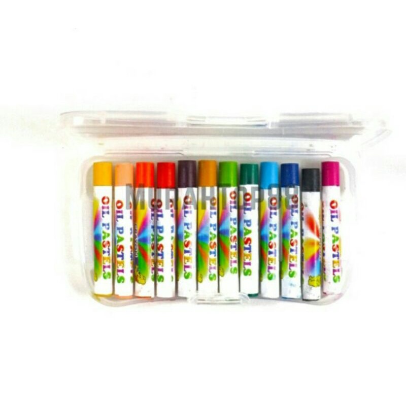 

Crayon set besar 12 warna/Oil pastel