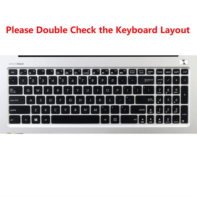 For 15.6 Inches ASUS A580UR8250 X542UQ F542UA  Soft Ultra-thin Silicone Laptop Keyboard Cover Protector