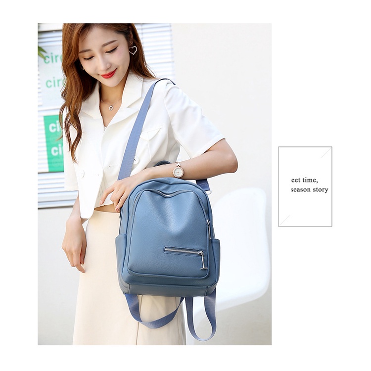 AND / COD / Tas Ransel Wanita Fashion Korea Style Tas Punggung Tas Cewek Import Sling Bag Women Parasut Tas Ransel Wanita Tas Ransel Sekolah Kuliah Tas Ransel Real Pict Tas Ransel Kekinian Tas Ransel Import Motif Polos Tas Punggung Tas Cewek Import T255