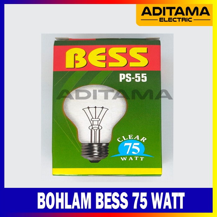 LAMPU BOHLAM BESS 75 WATT 75W / LAMPU PIJAR BESS 75W 75WATT