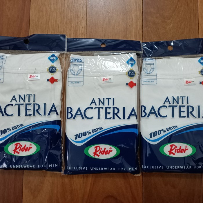 Celana Dalam Pria Rider / CD Rider Anti Bacteria R325B warna PUTIH