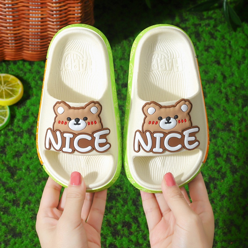 SA-U Sendal / Sandal Anak Eva Lembut Karakter Cute Animal NonSlip 0832