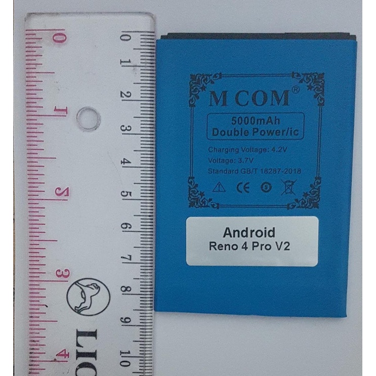 Mcom Battery Batre Batere Baterai Double Power Mcom Android Rino 4 Pro versi 2 - P = 8.5cm L = 5.8 cm