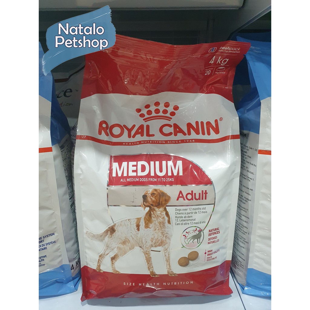 Royal Canin Medium Adult Dog Food 4KG / Makanan Anjing Sedang Dewasa