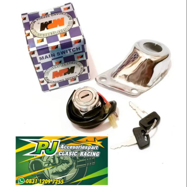 KUNCI KONTAK KABEL 2 DC MERK MPM SET DUDUKAN KONTAK MODEL CB200