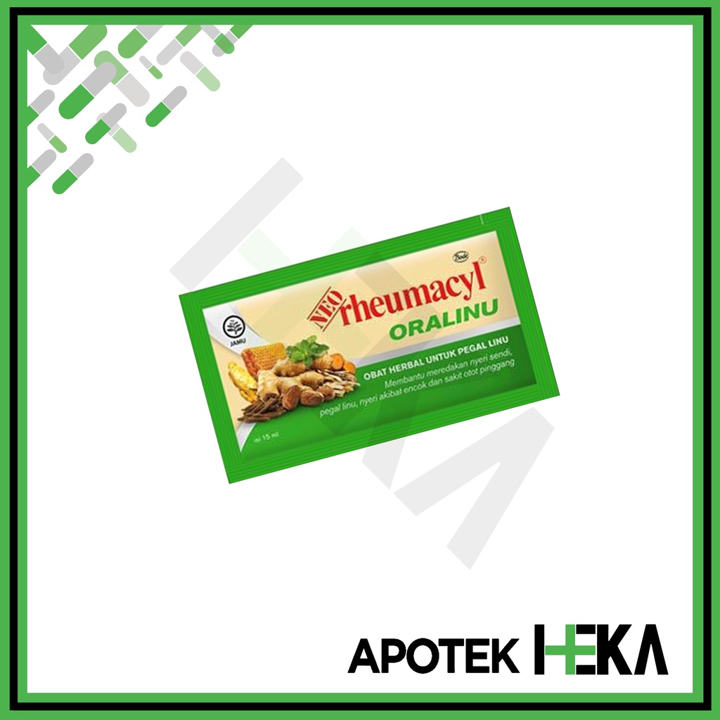 Neo Rheumacyl Oralinu Sachet 15 ml Obat Herbal Pegal Linu Encok Sirup (SEMARANG)