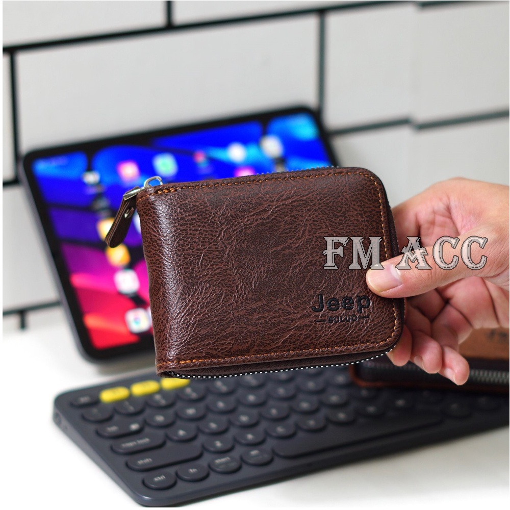 PROMO-Dompet Pria Jepp Kulit Pendek Keren Murah Distro Terbaru 2022 Dewasa, Cocok Buat Anak Muda