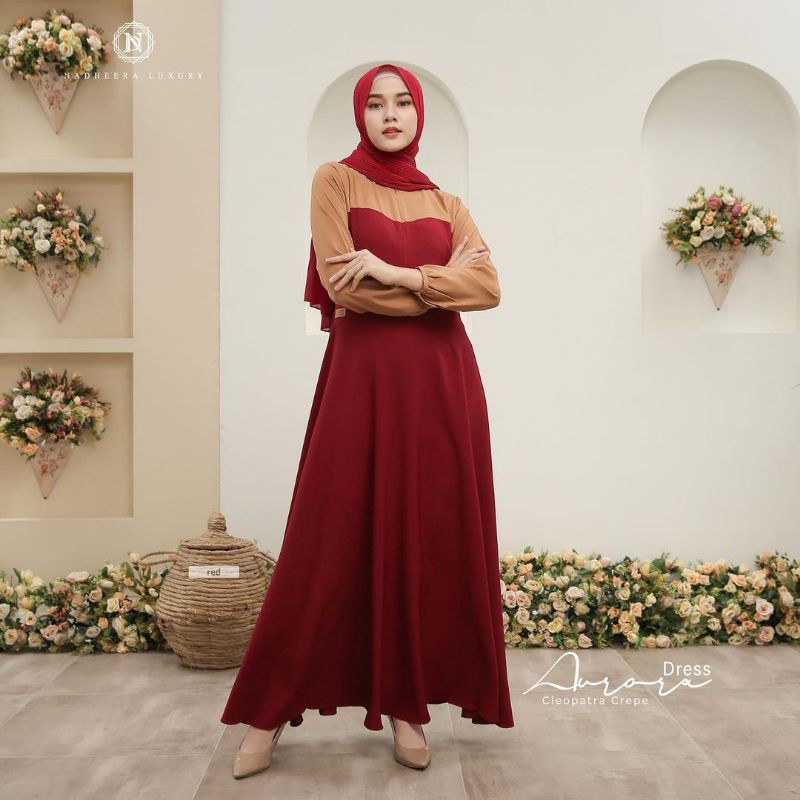 AURORA DRESS BY NADHEERA LUXURY (FREE TAS NADHEERA)