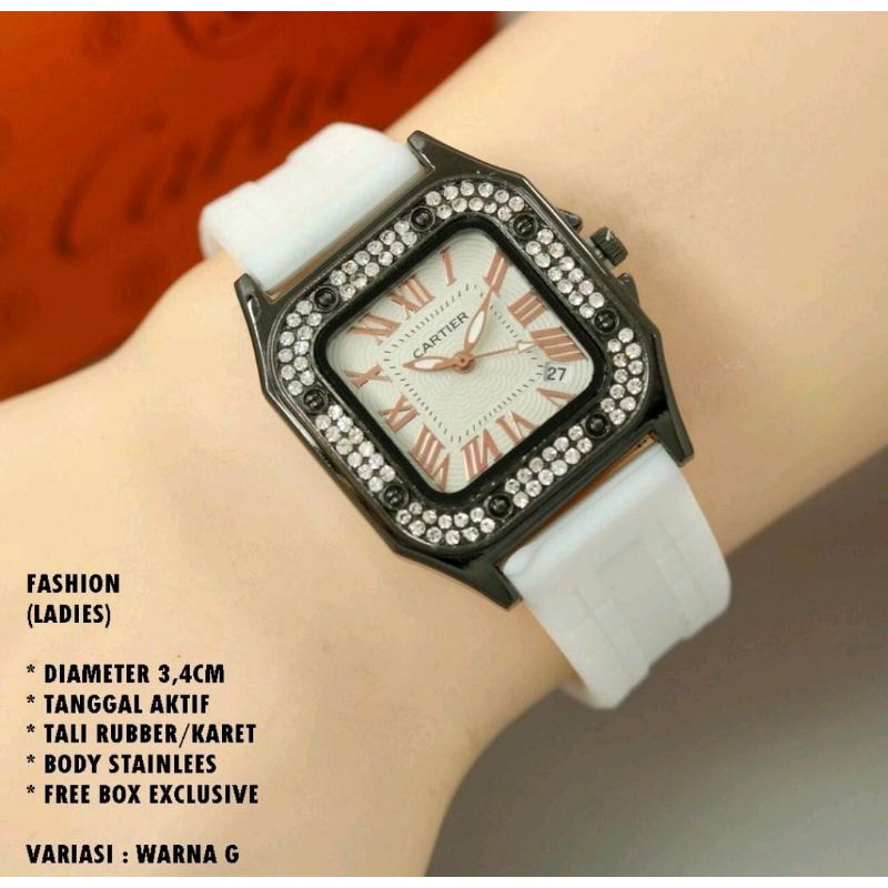 Jam Tangan Fashion Casual Wanita Analog Rubber Terlaris