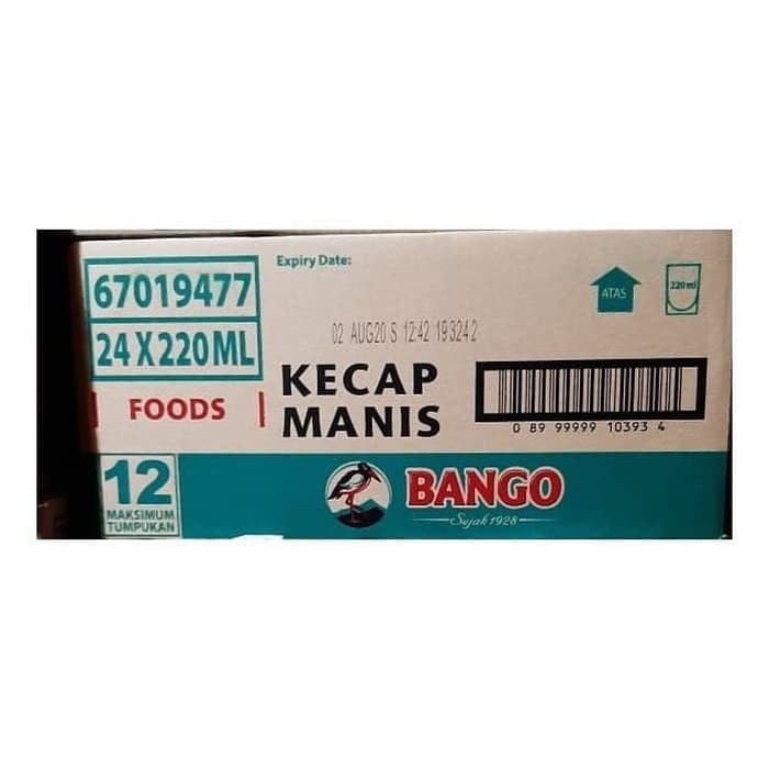 

KECAP MANIS BANGO KEMASAN 24 x 200 ml - 1 DUS