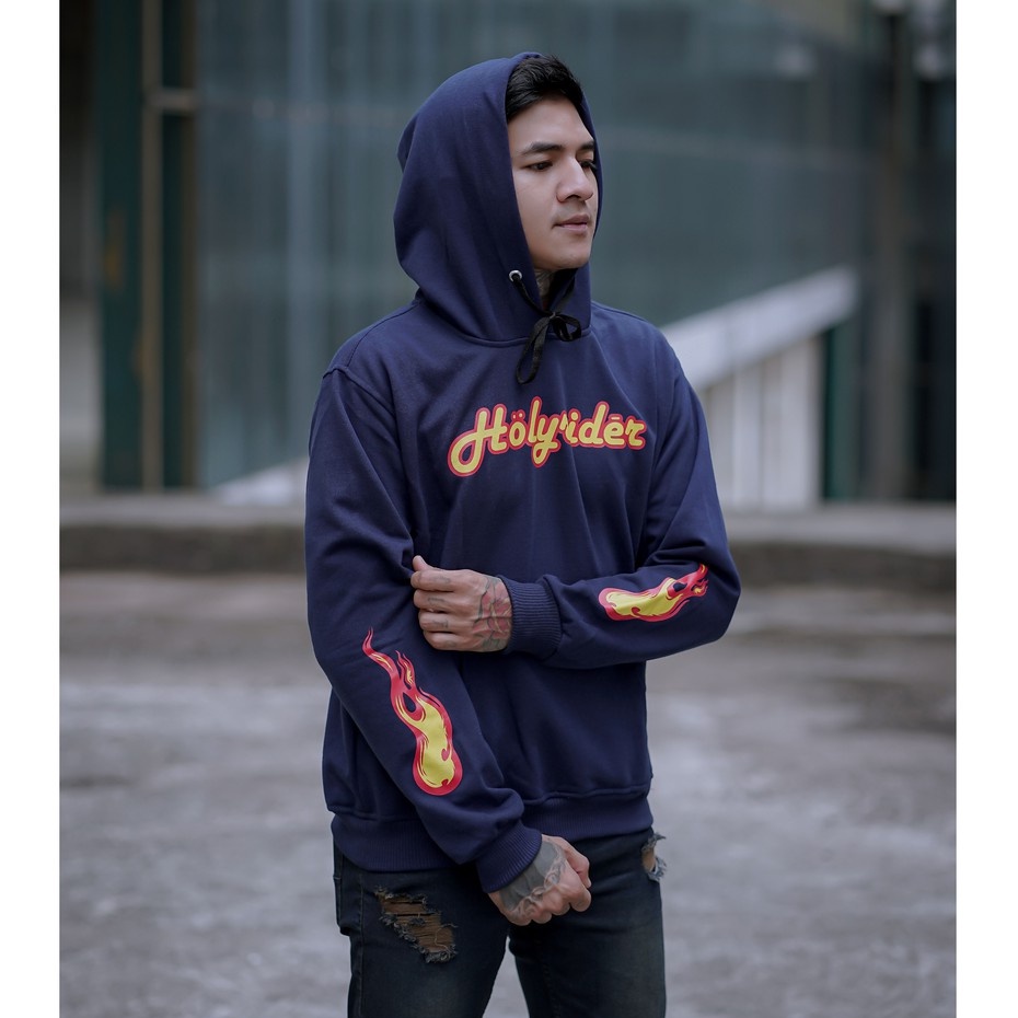 FIRE HOLYRIDER SWEATER HOODIE // SWEATER ORIGINAL DISTRO BANDUNG